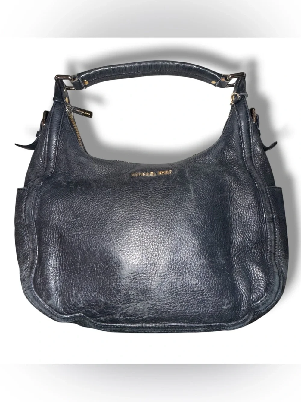 MICHAEL KORS Lydia Hobo bag - Black Pebbled Leather